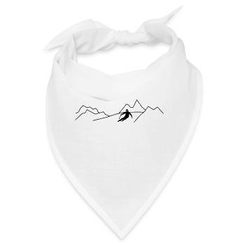 alpine skiing - Bandana - Weiß - Vorne