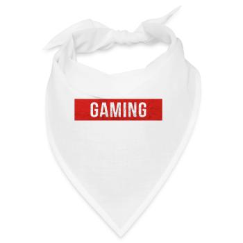 Gaming - Roter Block Scratch - Bandana - Weiß - Vorne