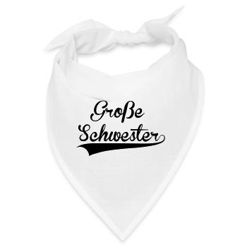 Große Schwester - Bandana - Weiß - Vorne