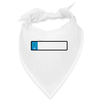 Namensschild - Bandana - Weiß - Vorne