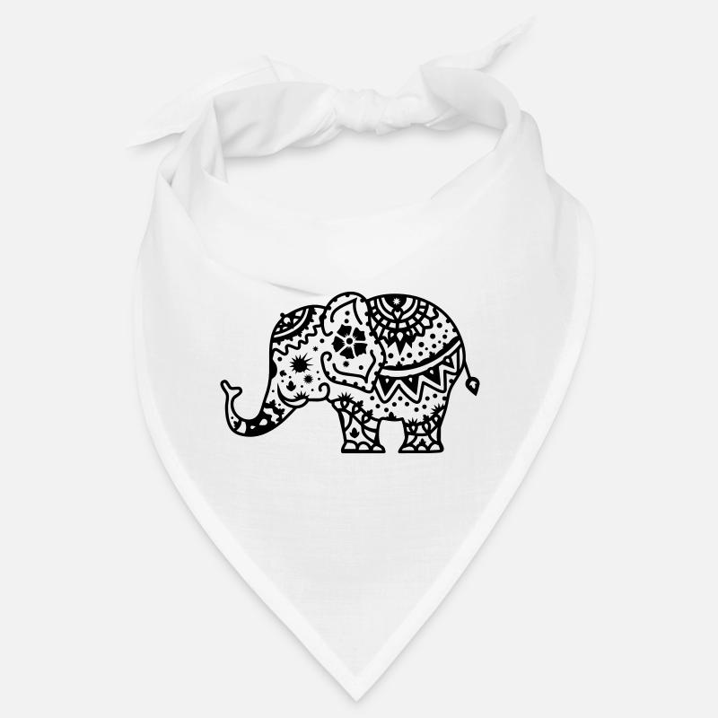 Éléphant indien décoré Bandana