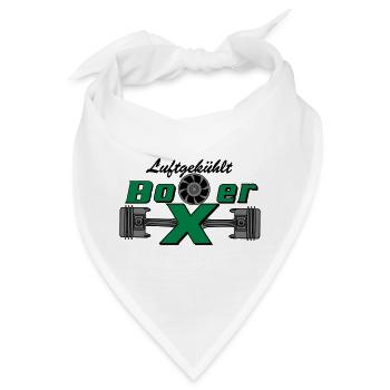 Boxermotor, Boxer, Motor, Luftgekühlt (25) - Bandana - Weiß - Vorne
