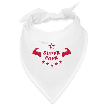 Super Papa ! - Bandana - Weiß - Vorne