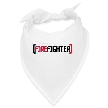 Firefighter Logo - Bandana - Weiß - Vorne