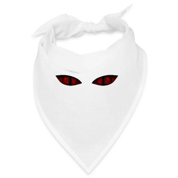 Böse Augen - Bandana - Weiß - Vorne