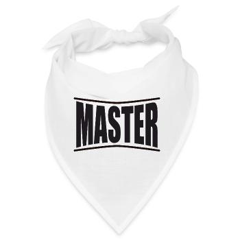 Master Slave BDSM Bondage dominiert Herrin Fetisch - Bandana - Weiß - Vorne