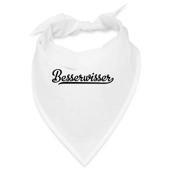 besserwisser - Bandana - Weiß - Vorne