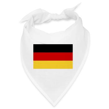 Deutsche Flagge - Bandana - Weiß - Vorne