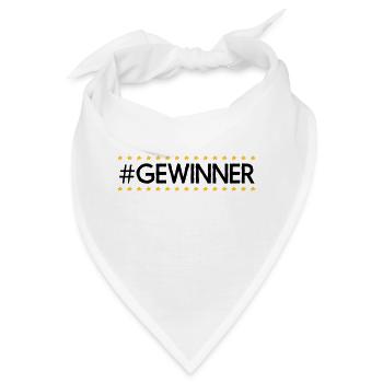 #Gewinner - Bandana - Weiß - Vorne