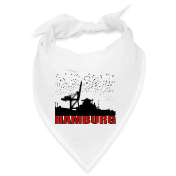 HH HAFEN - Bandana - Weiß - Vorne