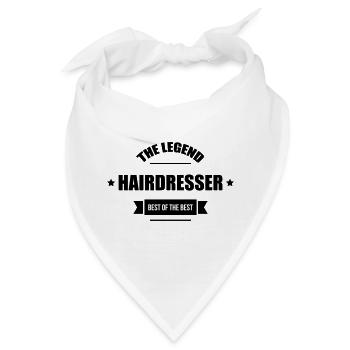 Friseur - Friseur - Frisur - Bandana - Weiß - Vorne