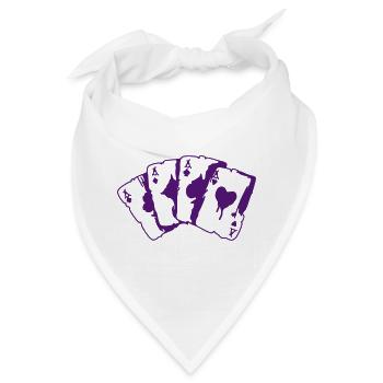 Kartenspiel - Bandana - Weiß - Vorne