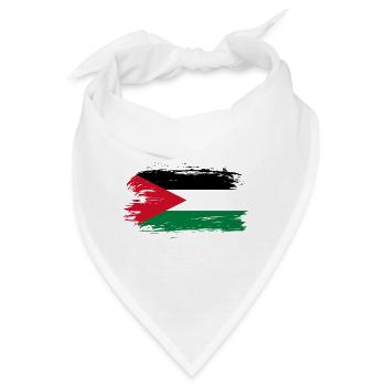 Jordanien Flagge - Bandana - Weiß - Vorne