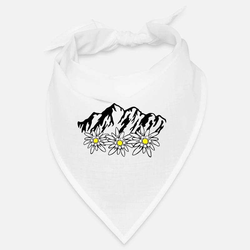 Montagnes et Edelweiss Bandana