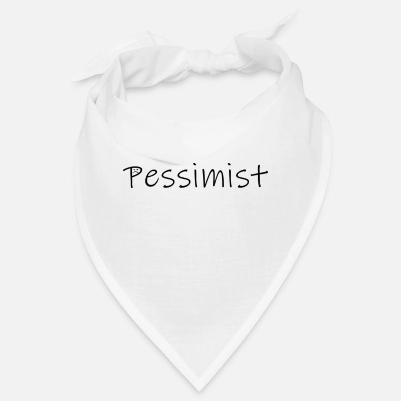 Pessimist schwarz Bandana