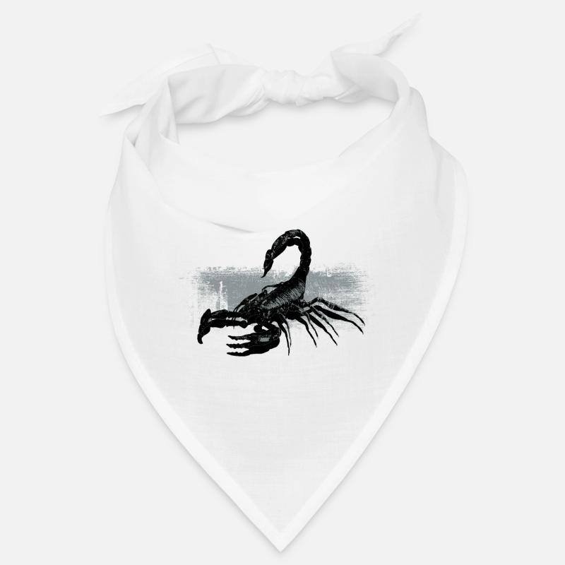 Scorpio Black White Contrast Design Bandana