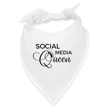 Social Media Queen - Bandana - Weiß - Vorne