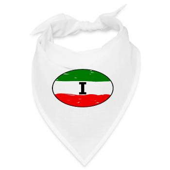 Italien Aufkleber - Bandana - Weiß - Vorne