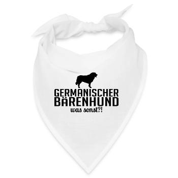 GERMANISCHER BÄRENHUND was sonst Wilsigns Hunde - Bandana - Weiß - Vorne