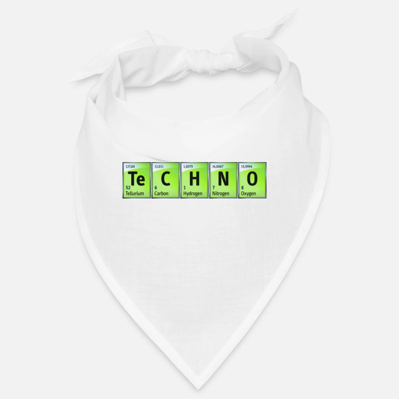 Periodensystem Carbon Nitrogen Oxygen TeCHNO grün Bandana