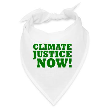 Climate justice now - Bandana - Weiß - Vorne