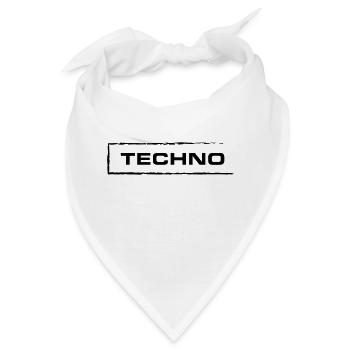 Techno Festival Outfit Grunge Stil Geschenk - Bandana - Weiß - Vorne