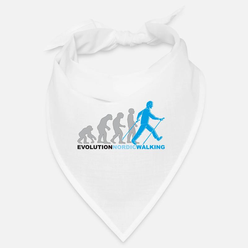 Evolution, marche nordique, marche, randonnée - Bandana - blanc