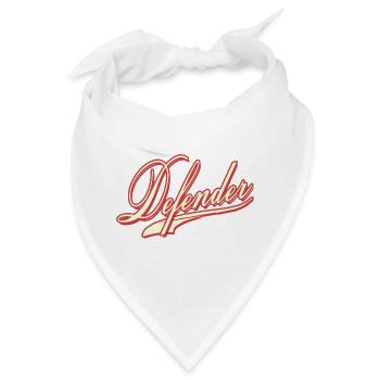 defender defense abwehr spieler football shirt cap - Bandana - Weiß - Vorne
