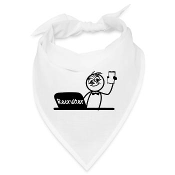 Office Recruiter Recruitment Recruiter - Bandana - Weiß - Vorne