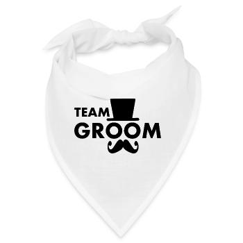 Team groom - Bandana - Weiß - Vorne
