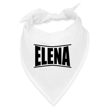 Elena T-Shirt Geschenkidee - Bandana - Weiß - Vorne