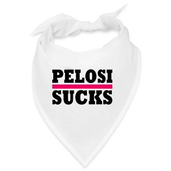 Nancy pelosi sucks - Bandana - Weiß - Vorne