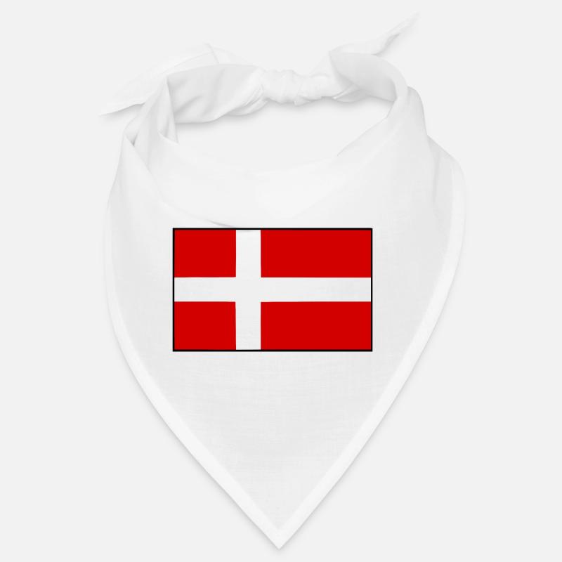 Dänemark - Bandana - Weiß