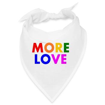More love - Bandana - Weiß - Vorne
