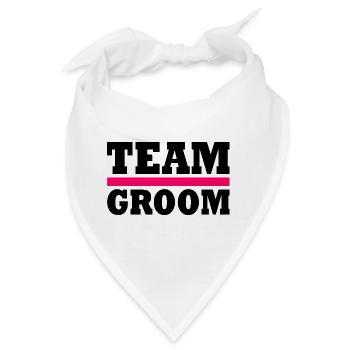 Team groom - Bandana - Weiß - Vorne