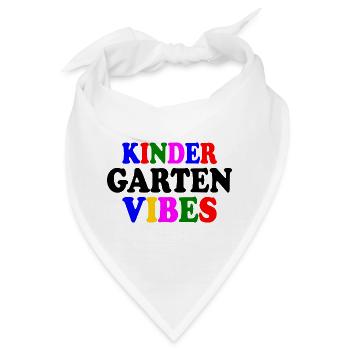 kindergarten vibes - Bandana - Weiß - Vorne