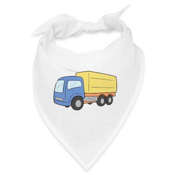 Lastwagen LKW Truck - Bandana - Weiß - Vorne