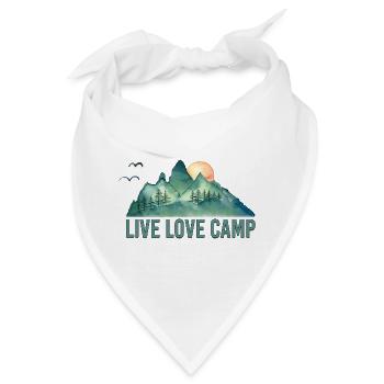Live Liebescamp - Bandana - Weiß - Vorne