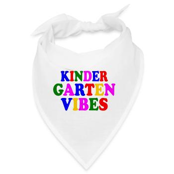 kindergarten vibes - Bandana - Weiß - Vorne