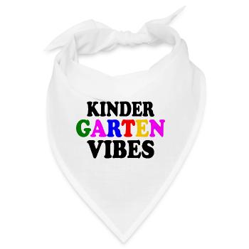 kindergarten vibes - Bandana - Weiß - Vorne