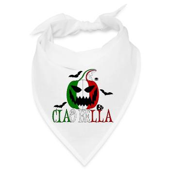 Helloween Italien Ciao Bella - Bandana - Weiß - Vorne