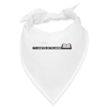 beautiful day for learning - Bandana - Weiß - Vorne