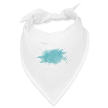 Farbkleckse Kleckse Farbspritzer Maler Geschenk - Bandana - Weiß - Vorne