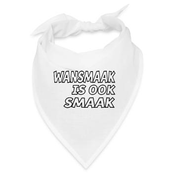 Schlechter Geschmack ist auch Geschmack für echte Modekenner # - Bandana - Weiß - Vorne