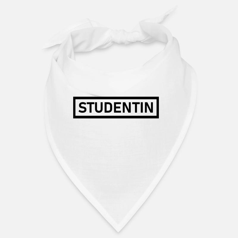 Studentin Schwarz Modern Simple Design Bandana