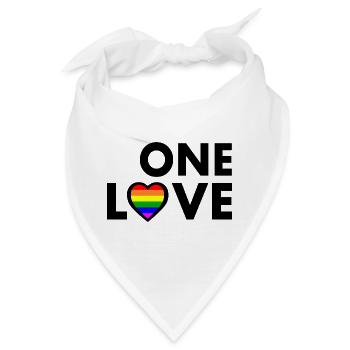 One love - Bandana - Weiß - Vorne