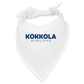 Kokkola - Finland - Coordinates Longitude Latitude - Bandana - Weiß - Vorne
