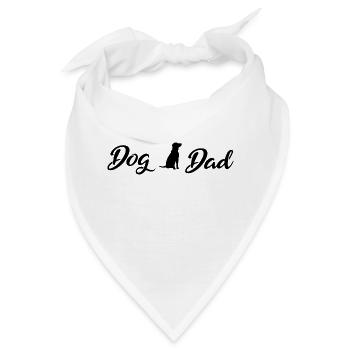 Dog Dad Black - Bandana - Weiß - Vorne