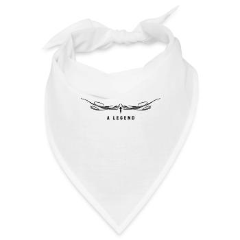 a legend VERZIERUNG >> VECTORGRAPHIC - Bandana - Weiß - Vorne