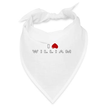 Ich hasse William - Bandana - Weiß - Vorne